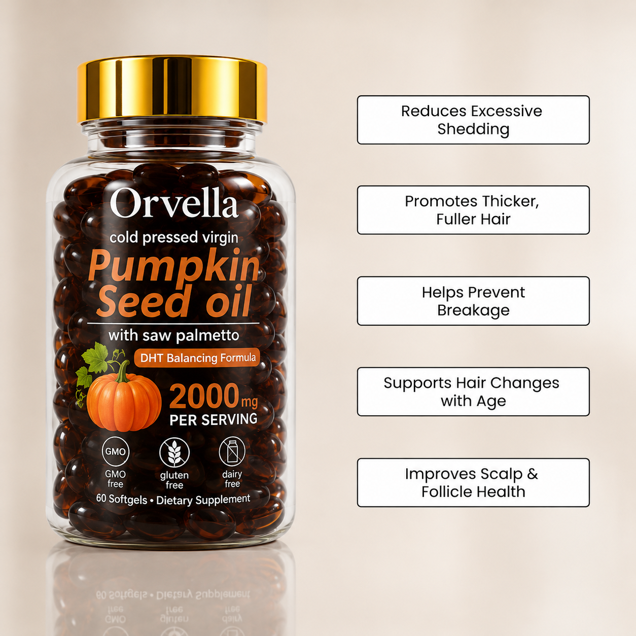 Pumpkin Seed Oil & Saw Palmetto Capsules